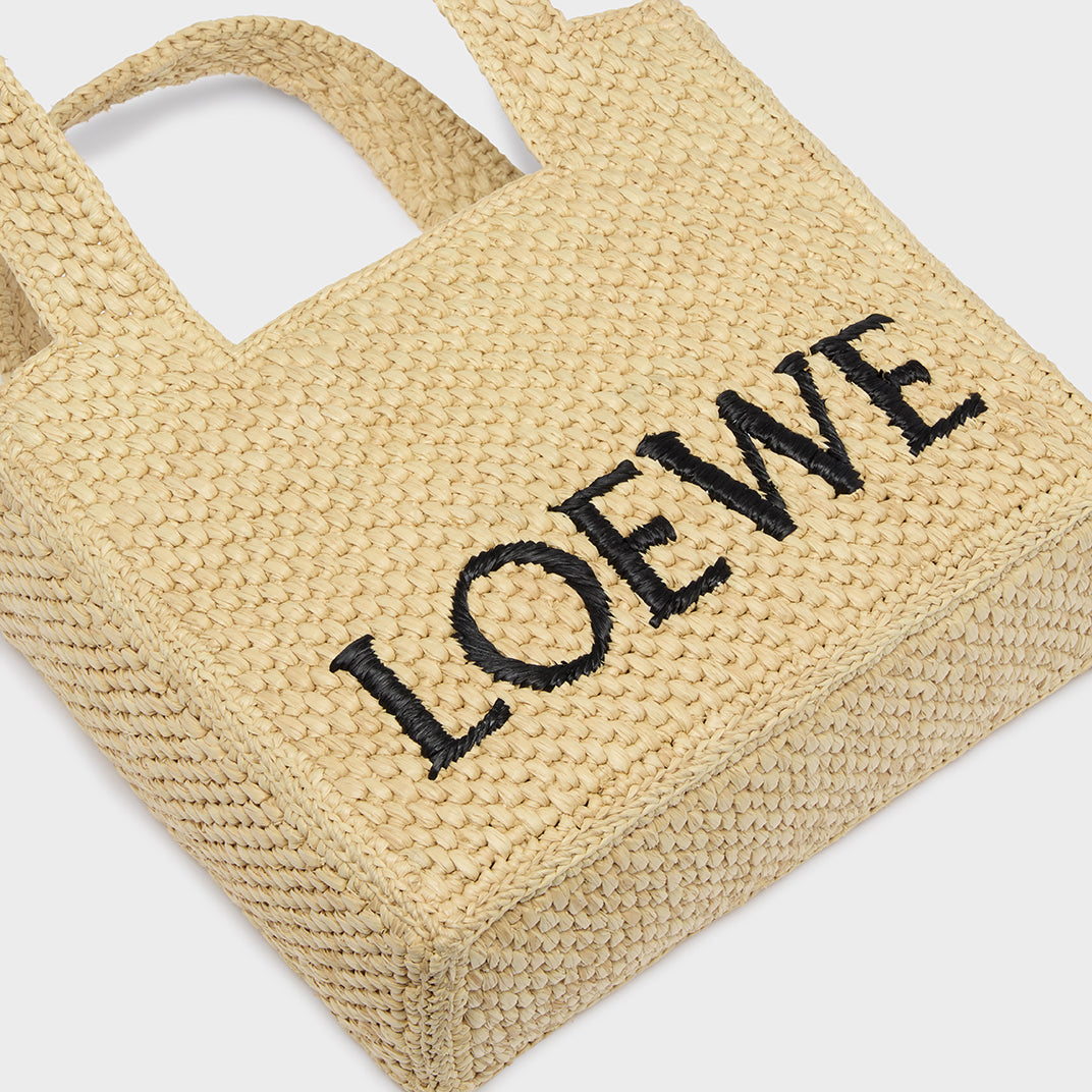X Paula's Ibiza Mini Raffia Tote in Natural
