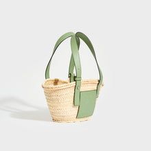 Load image into Gallery viewer, LOEWE X Paula’s Ibiza Small Basket Bag in Rosemary Sage