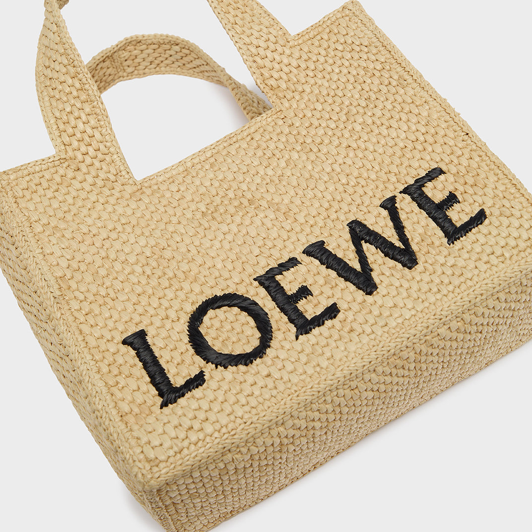 X Paula's Ibiza Small Raffia Tote in Natural