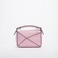 Mini Puzzle Bag in Baby Pink Leather