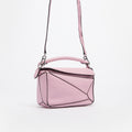 Mini Puzzle Bag in Baby Pink Leather