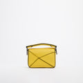 Nano Puzzle Bag in Yellow Leather