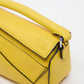 Nano Puzzle Bag in Yellow Leather