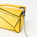 Nano Puzzle Bag in Yellow Leather