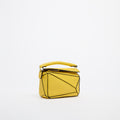 Nano Puzzle Bag in Yellow Leather