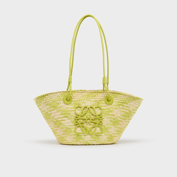 【LOEWE】Small Anagram Basket bag LOEWE Small Anagram Basket Bag in Lime Green | COCOON