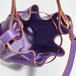 LOEWE Balloon Small Bucket Bag in Purple