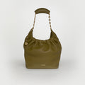Small Squeeze Bag in Olive Nappa Leather [ReSale]