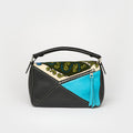 Small Puzzle William de Morgan Bag in Embroidered Leather