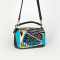 Small Puzzle William de Morgan Bag in Embroidered Leather