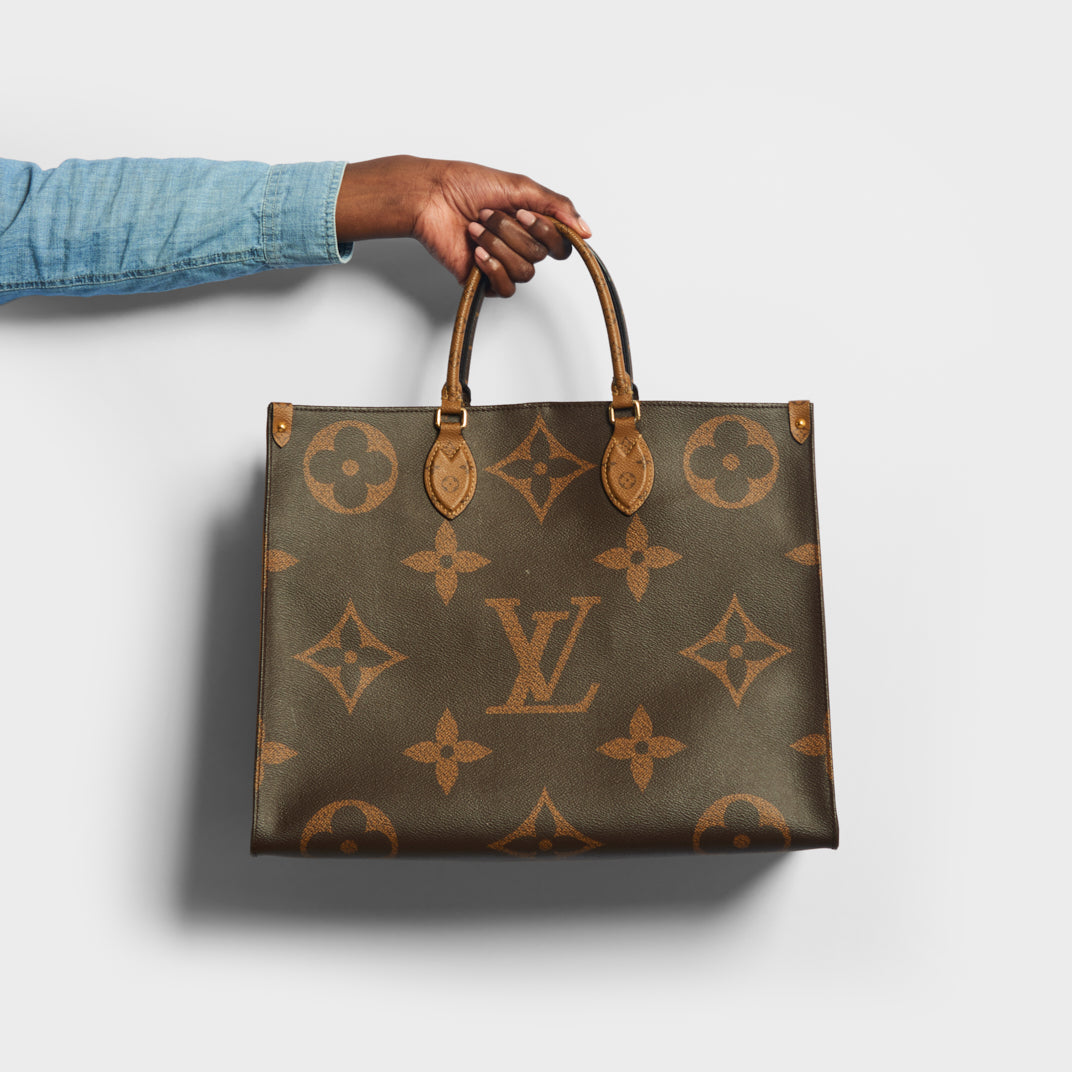 LOUIS VUITTON OnTheGo GM Tote Bag in Brown [Resale]