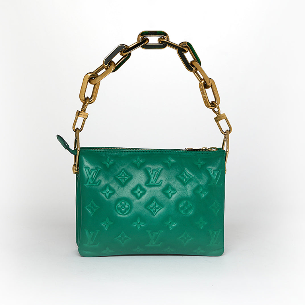 Lime green designer bag clearance