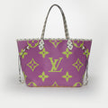 Neverfull MM Tote Bag in Purple Giant Monogram