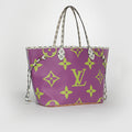 Neverfull MM Tote Bag in Purple Giant Monogram