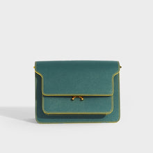 Load image into Gallery viewer, MARNI Trunk Shoulder Bag in Oil Blue