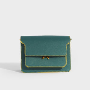 MARNI Trunk Shoulder Bag in Oil Blue