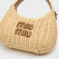 Wander Wicker Hobo Bag in Tan