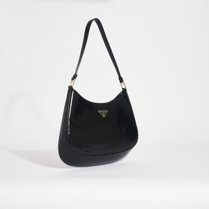 PRADA Cleo Shoulder Bag in Black Brushed Leather [ReSale]