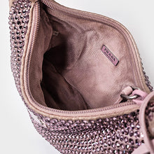 Load image into Gallery viewer, PRADA Hobo Re-Edition 2000 Nylon with Crystals in Pink [ReSale]