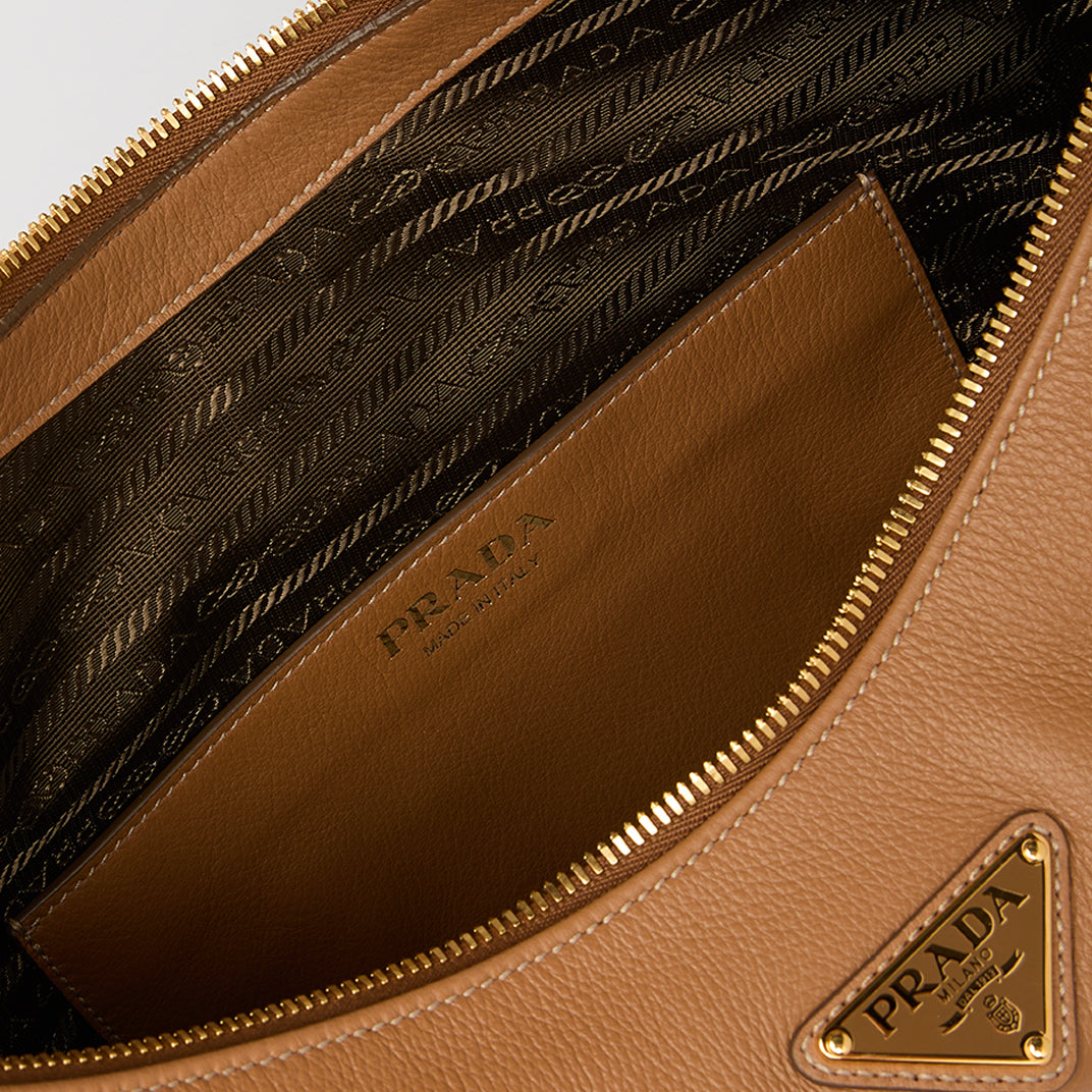 Arqué Large Shoulder Bag in Brown with Scarf