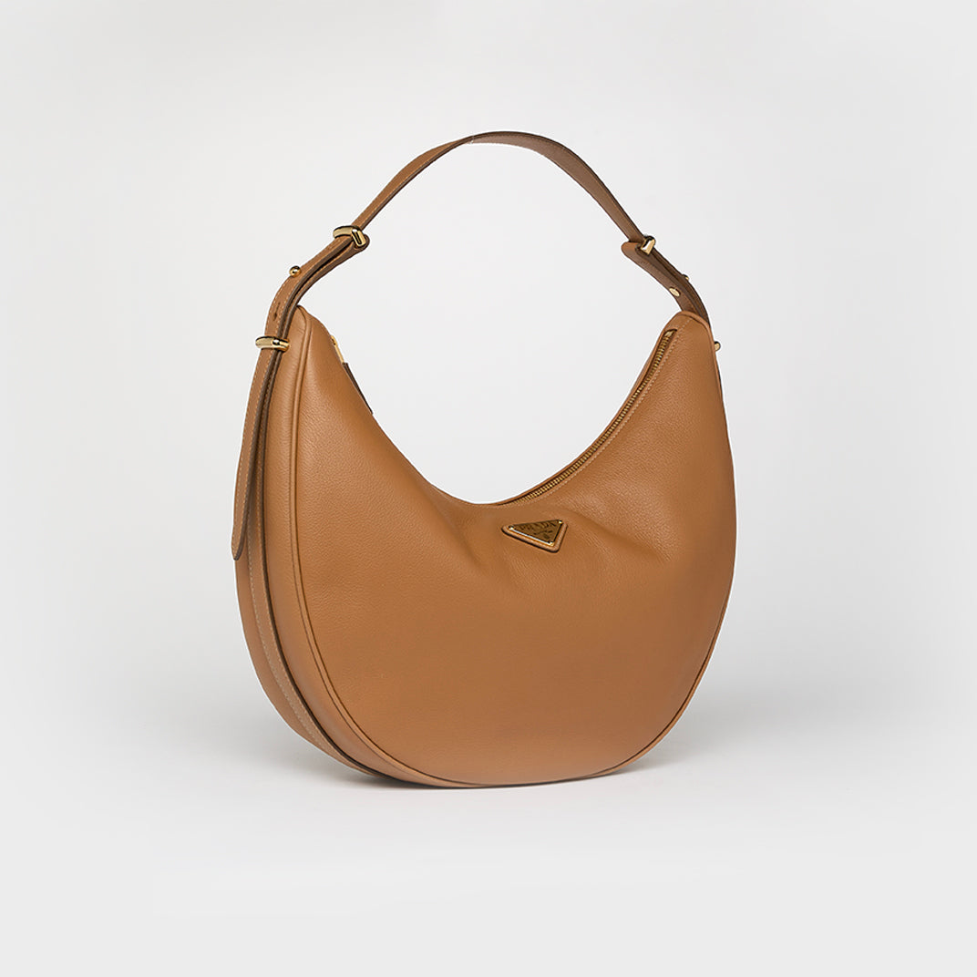 Arqué Large Shoulder Bag in Brown with Scarf