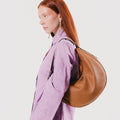 Arqué Large Shoulder Bag in Brown