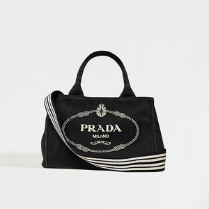 PRADA Logo Printed Canvas Tote Bag [ReSale]