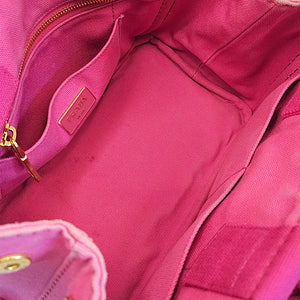 PRADA Logo Printed Tote Bag in Pink [ReSale]