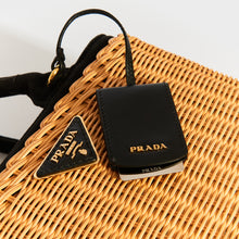 Load image into Gallery viewer, PRADA Wicker and Canvas Tote Bag