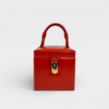 Vintage Vanity Case in Red Leather
