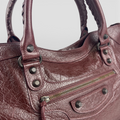 Le City Medium in Burgundy Leather