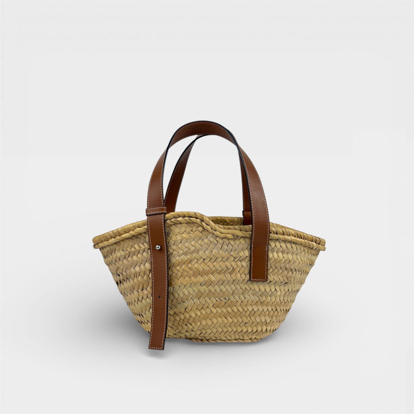 Small Basket Bag in Brown