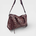Le City Medium in Burgundy Leather