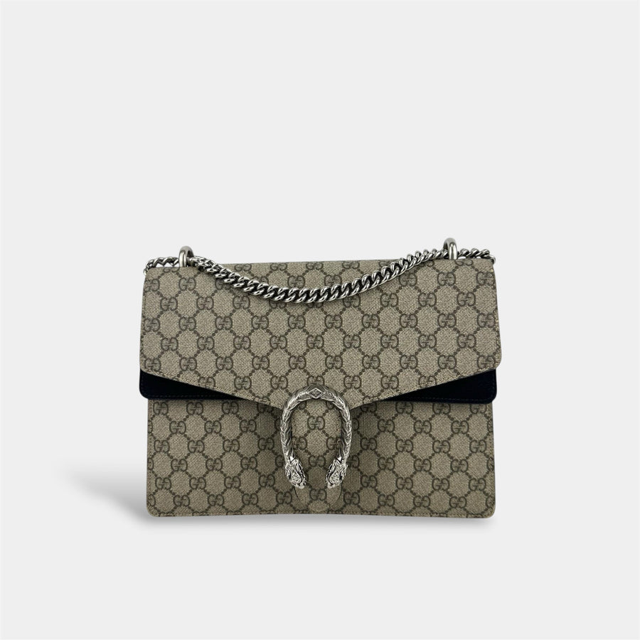 Dionysus GG Supreme Medium Bag With Suede Trim [ReSale]