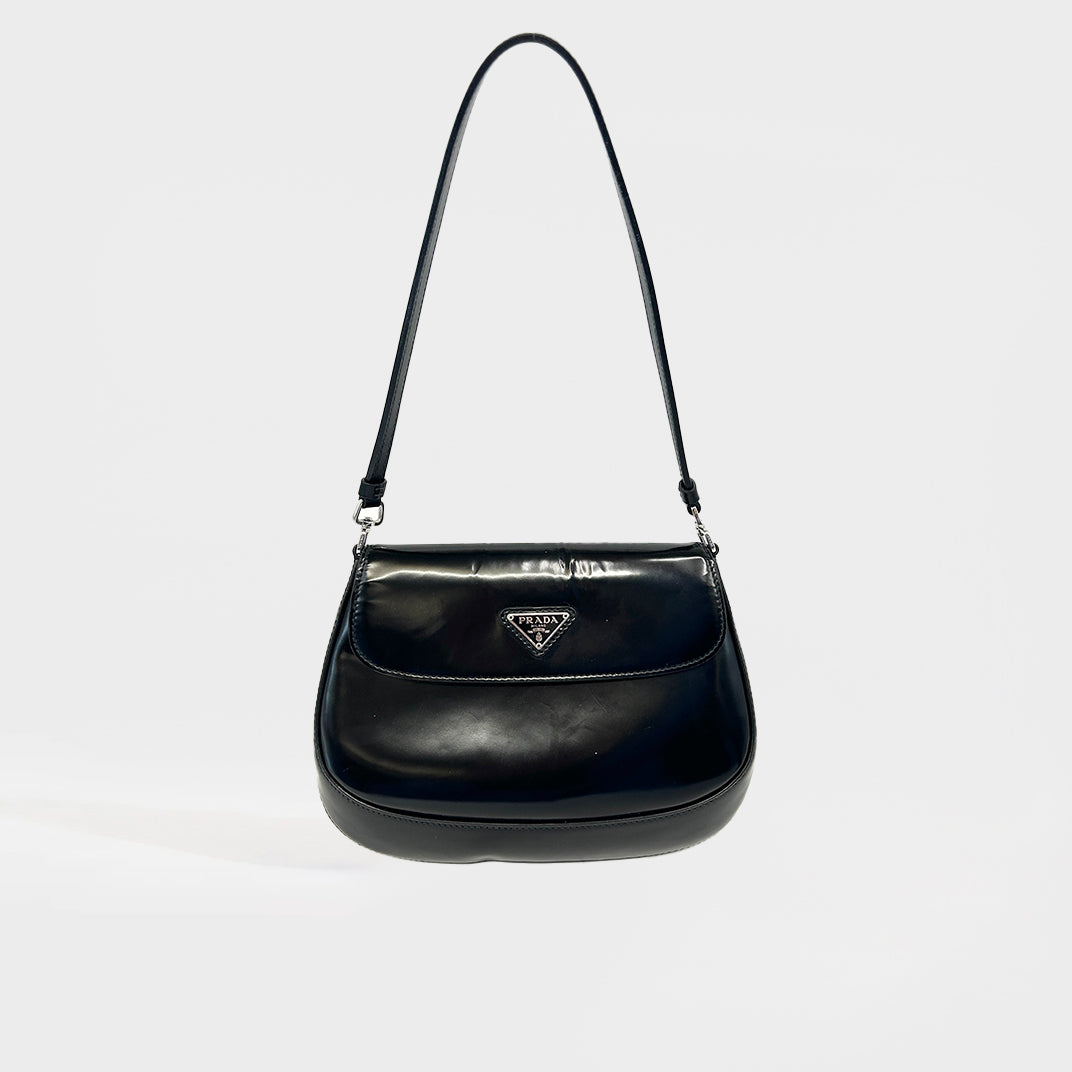 Cleo Shoulder Bag With Flap in Black [ReSale]