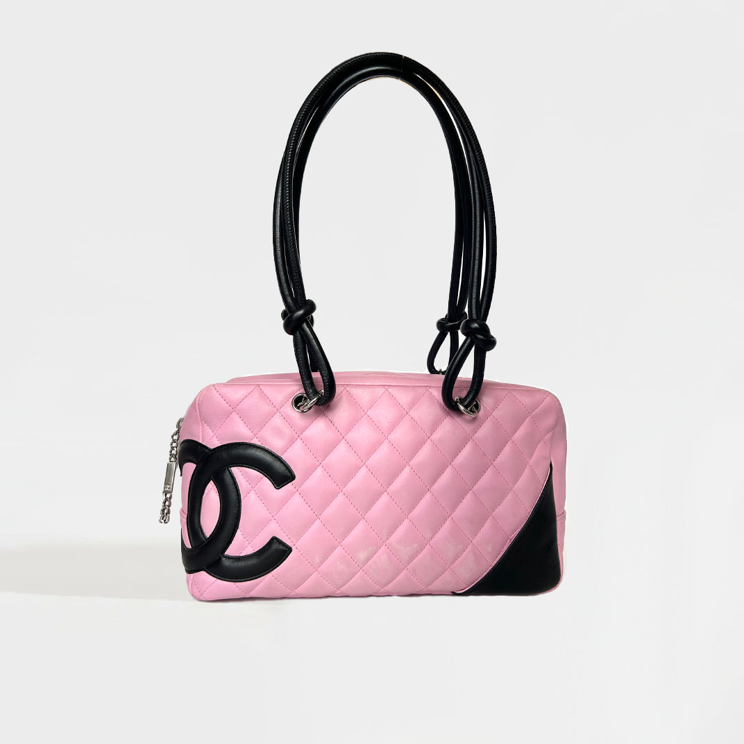 Cambon Ligne Bowler Bag in Pink Leather 2004 - 2005 [ReSale]