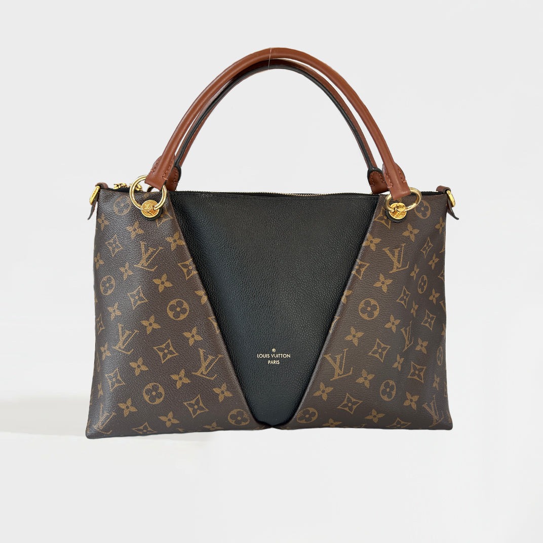V Tote MM in Monogram and Black Leather [ReSale]