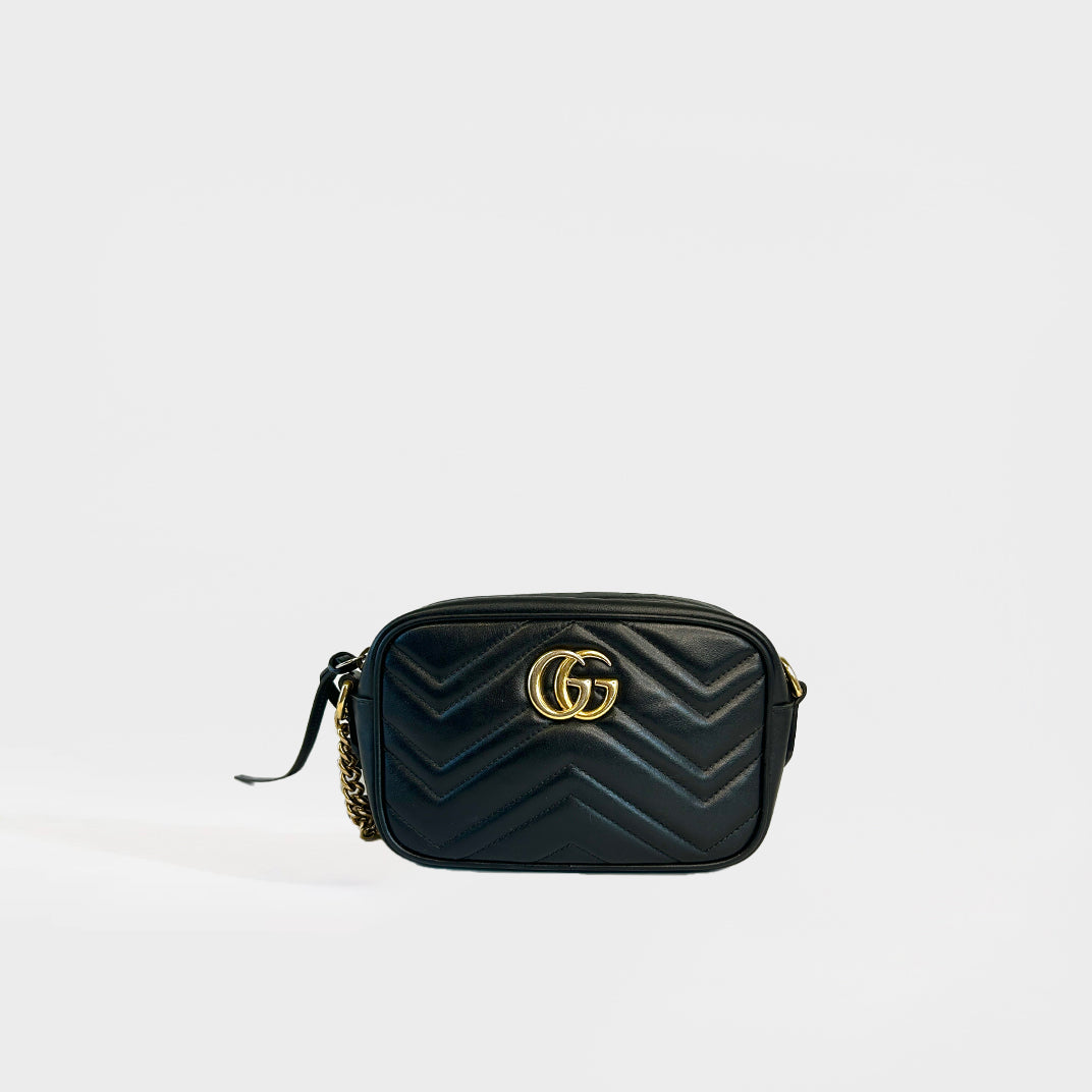 GG Marmont Matelasse Mini Crossbody in Black [ReSale]