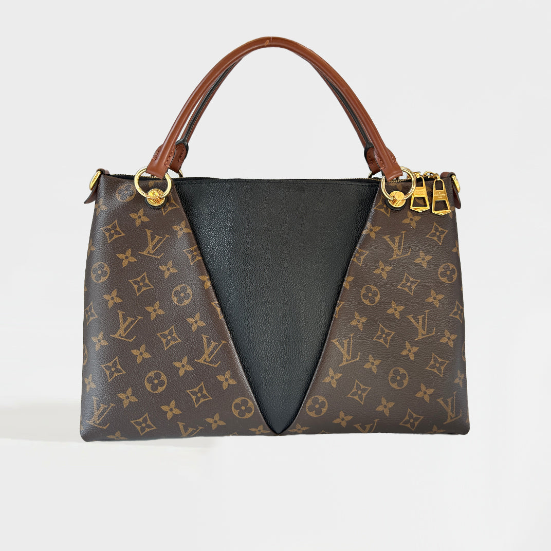 V Tote MM in Monogram and Black Leather [ReSale]