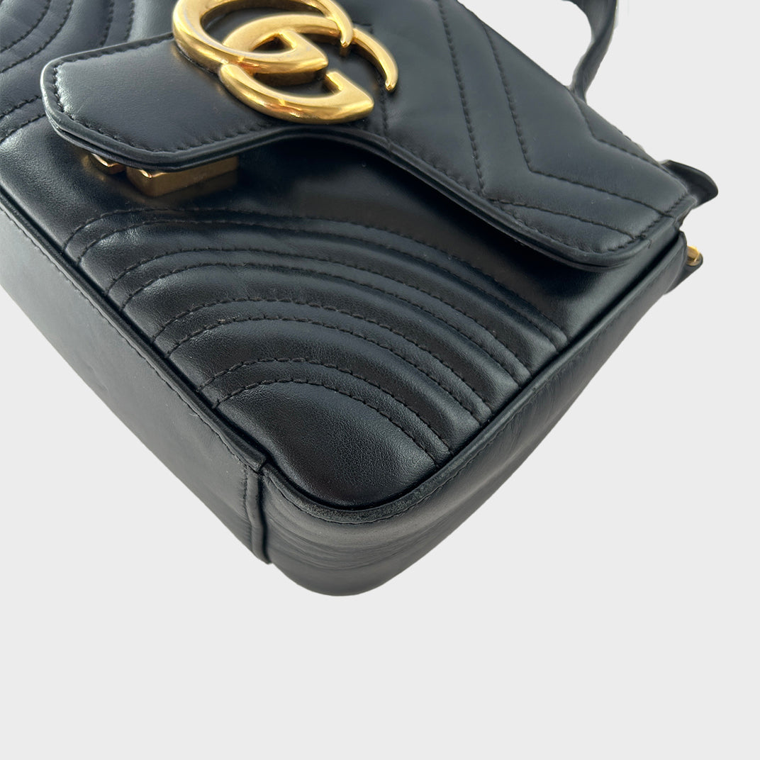 GUCCI GG Marmont Mini Top Handle Bag COCOON