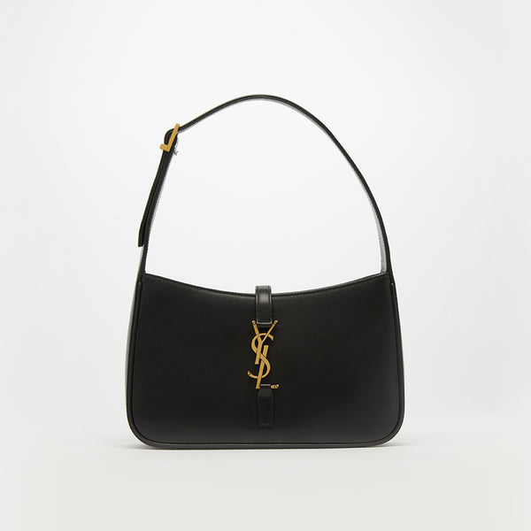 SAINT LAURENT Le 5 à 7 Leather Bag in Black | COCOON