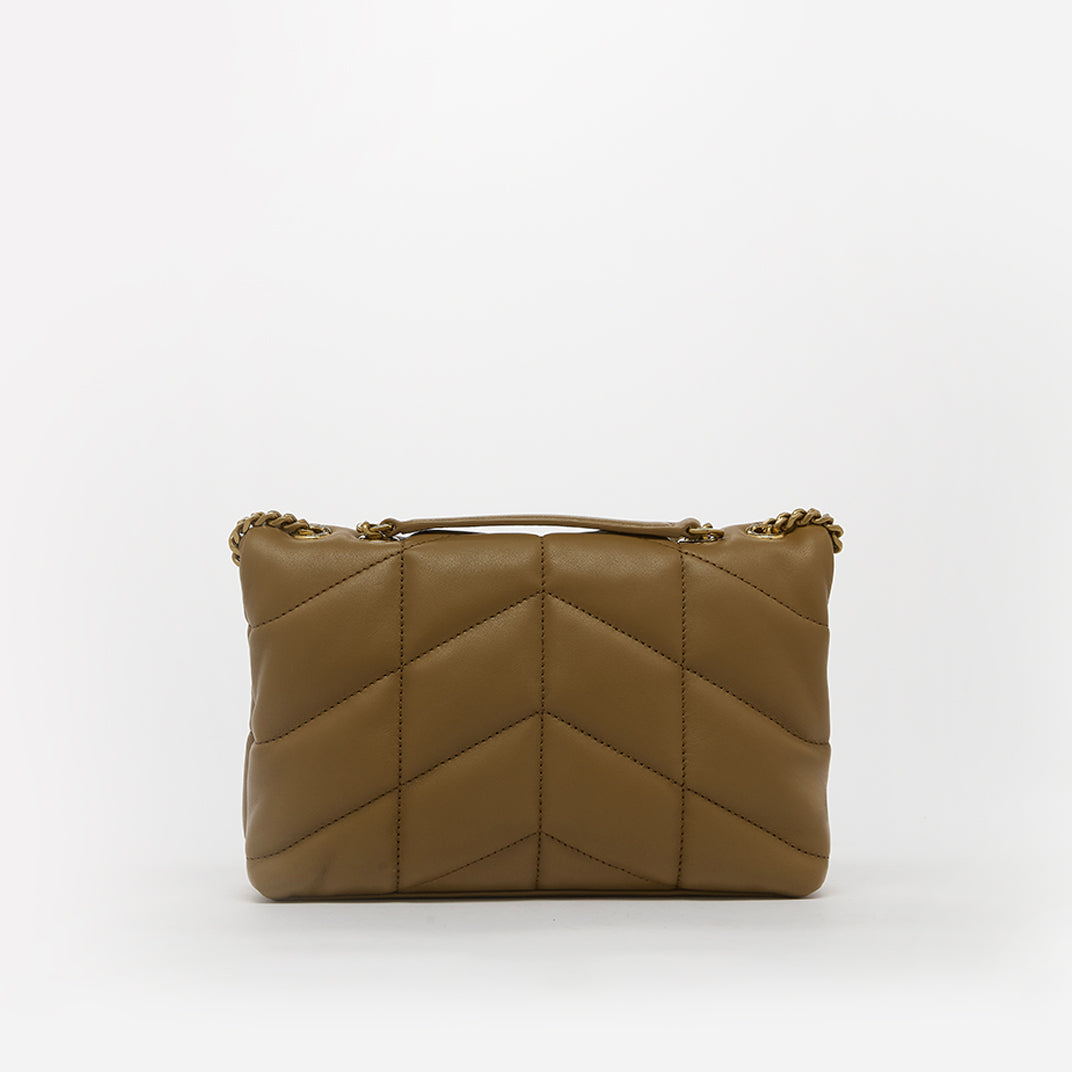 Puffer Toy Shoulder Bag in Dark Cork