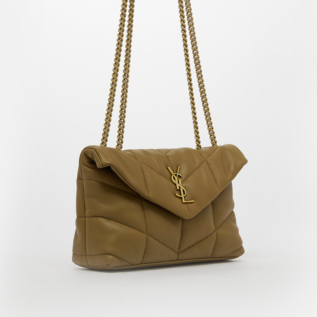 Puffer Toy Shoulder Bag in Dark Cork