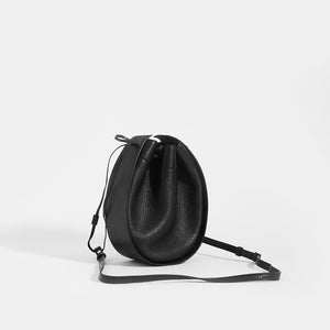 THE ROW Round Drawstring Leather Crossbody in Black [ReSale]