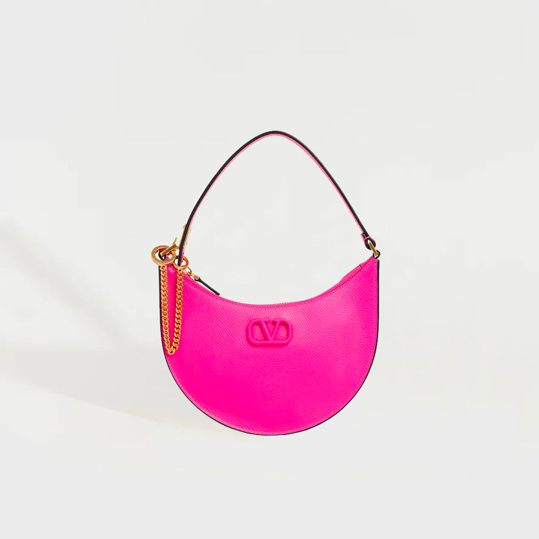 VALENTINO Garavani V-Logo Signature Mini Shoulder Bag in Pink