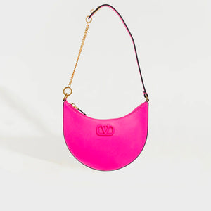 VALENTINO Garavani V-Logo Signature Mini Shoulder Bag in Pink