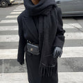 Vintage CC Single Flap Lambskin Belt Bag in Black