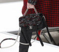 Tweed Nylon Astronaut Essentials Single Flap Bag