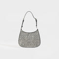 Cleo Satin Shoulder Bag with Crystals
