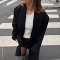 The Pouch Small Gathered Crossbody Bag in Black